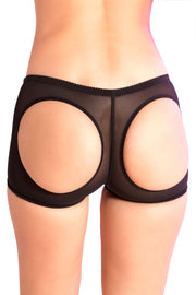 Pink Lipstick Open Butt Boyshort M/L