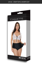 Coquette Crop Top & Shorts XL