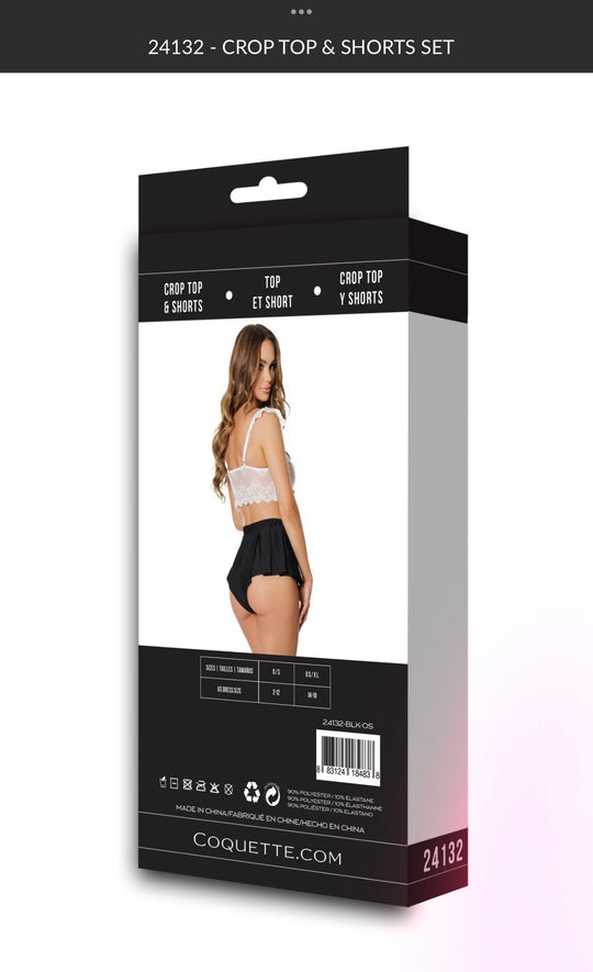 Coquette Crop Top & Shorts OS