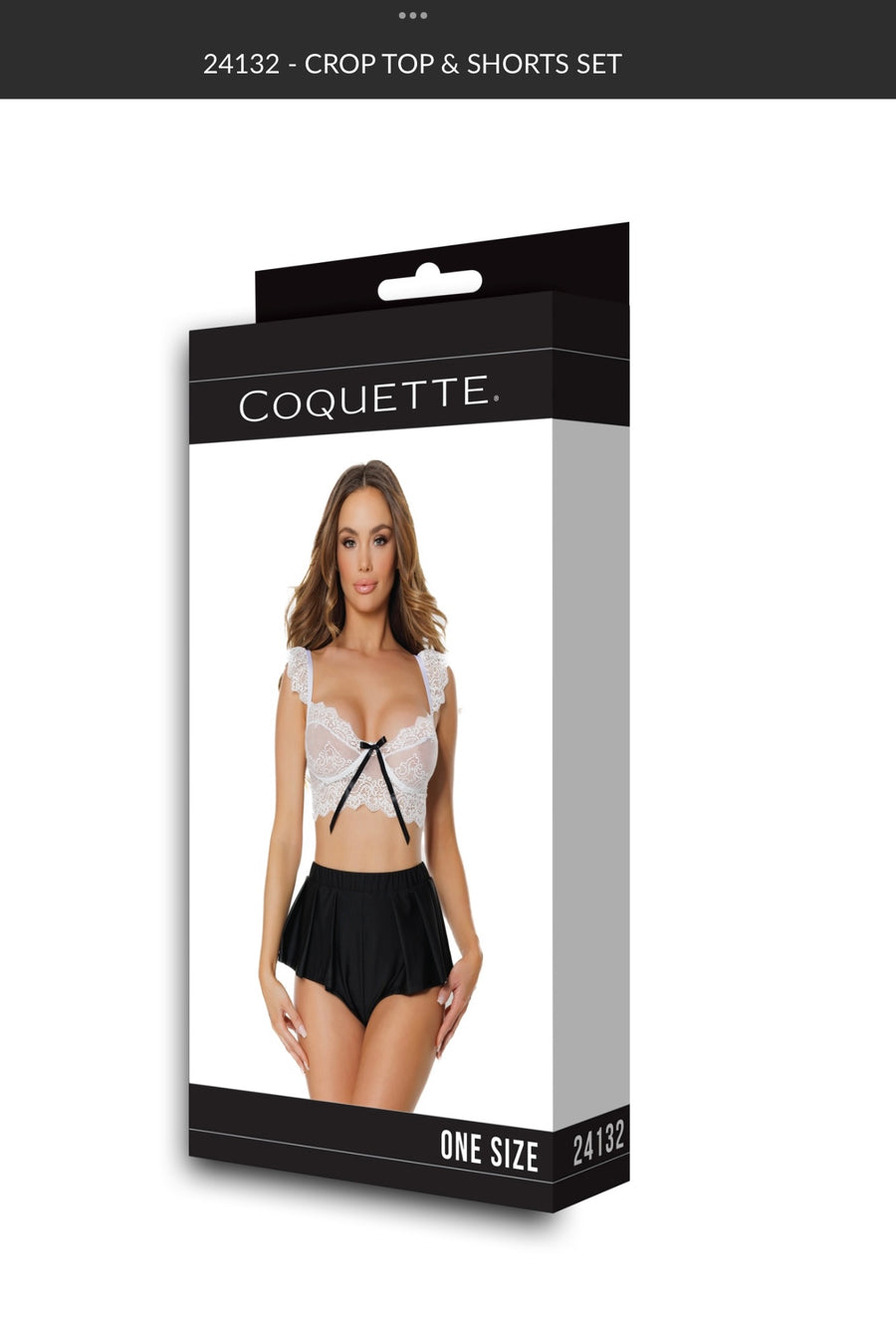 Coquette Crop Top & Shorts OS