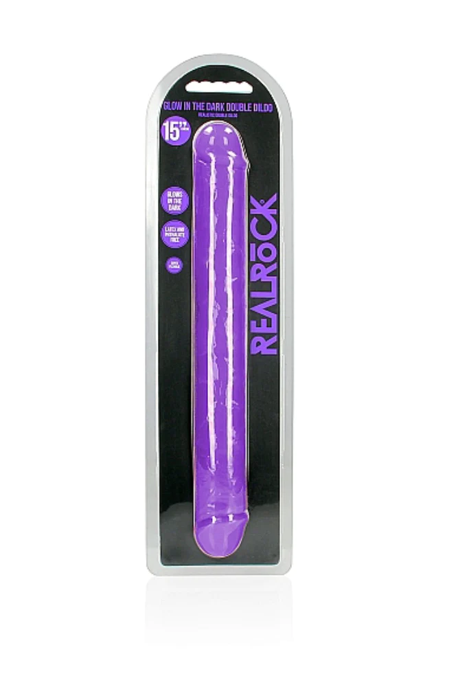 RealRock Glow In The Dark 15” Realistic Double Dildo