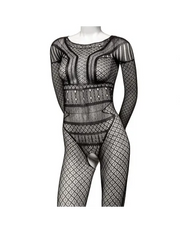 Scandal Black Body Suit fits up to 3X