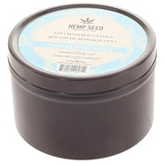 3 in 1 Hemp Seed Round Tin Massage Candle Paradise Mist 6 oz.