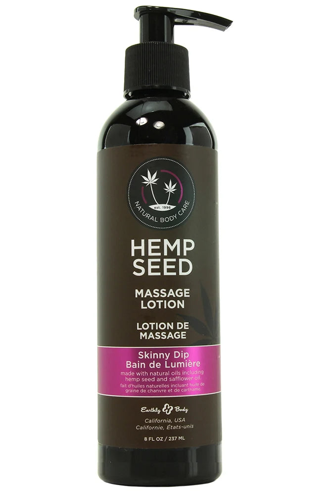 8 oz. Hemp Seed Massage Lotion Skinny Dip