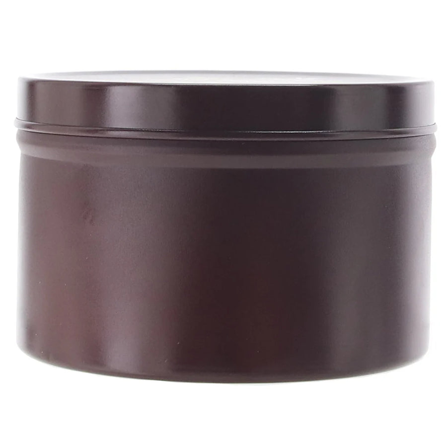 3 in 1 Hemp Seed Round Tin Massage Candle Wood On The Fire 6oz.