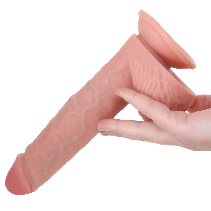 RealRock 8” Realistic Vibrating and Thrusting Dildo with Suction Cup