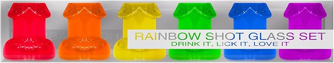 Rainbow Shot Glass Set