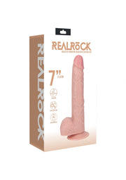 Real Rock Vibrating Dildo W/Suction 7”