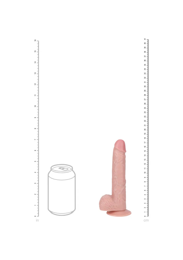 Real Rock Vibrating Dildo W/Suction 7”