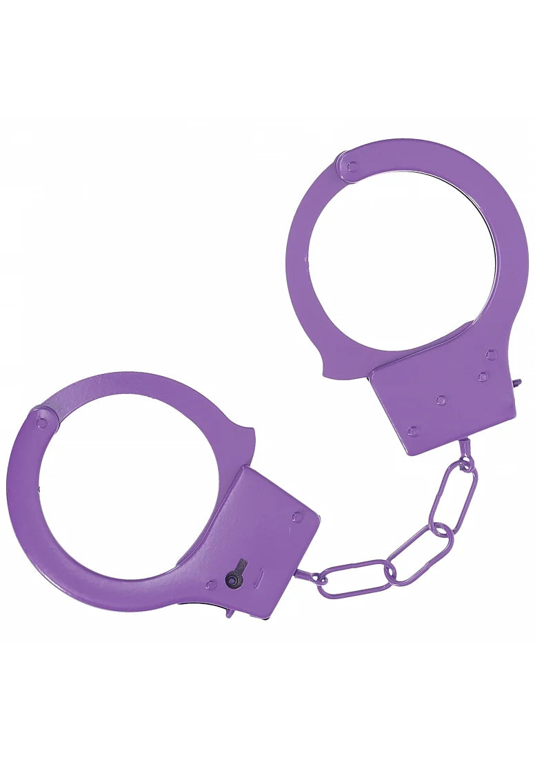 Ouch Classic Metal Handcuffs Purple