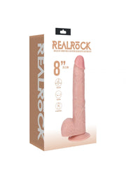 Realrock 8” Vibrating & Rotating Dildo with Suction Cup