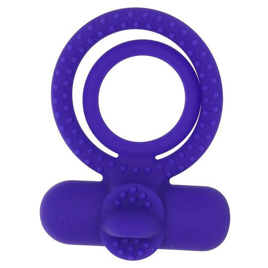 CalExotics Silicone Rechargeable Dual Climaxer Cock Ring