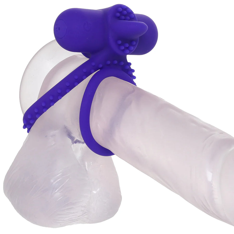 CalExotics Silicone Rechargeable Dual Climaxer Cock Ring