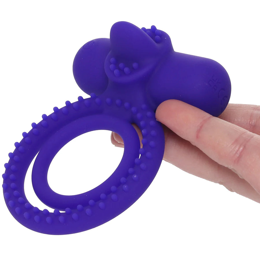 CalExotics Silicone Rechargeable Dual Climaxer Cock Ring