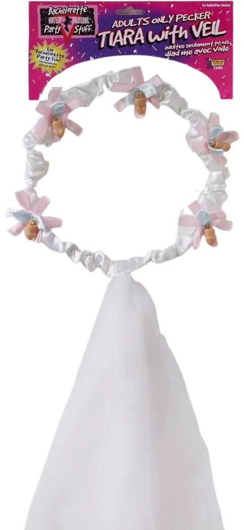 Tiara with Veil Penis