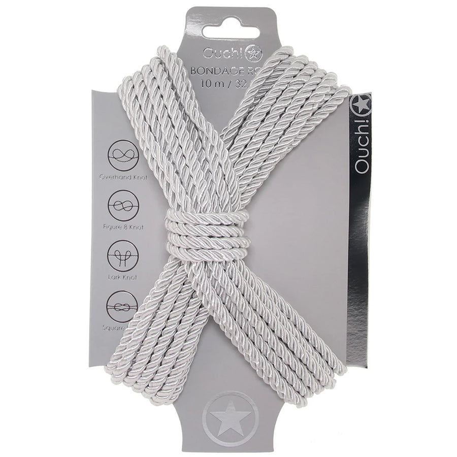Ouch Bondage Rope 10M Silver