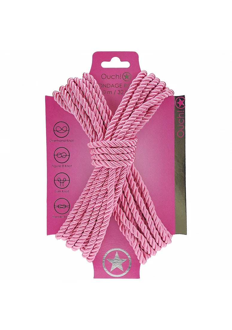 Ouch Bondage Rope 10m Pink