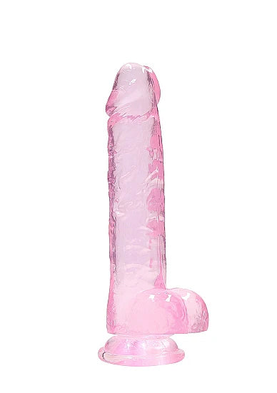 RealRock 8” Pink Clear Dildo