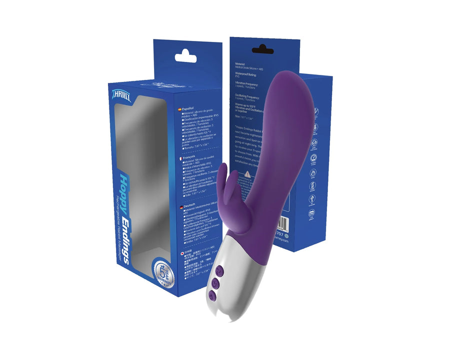 Hoppy Endings Heating Rabbit Purple