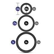 PERFORMANCE Pure Premium Silicone Cockrings Black
