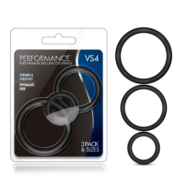 PERFORMANCE Pure Premium Silicone Cockrings Black