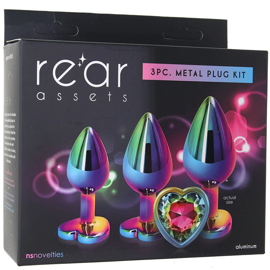 Rear Assets 3 pc Heart/Multi Metal Plug Kit