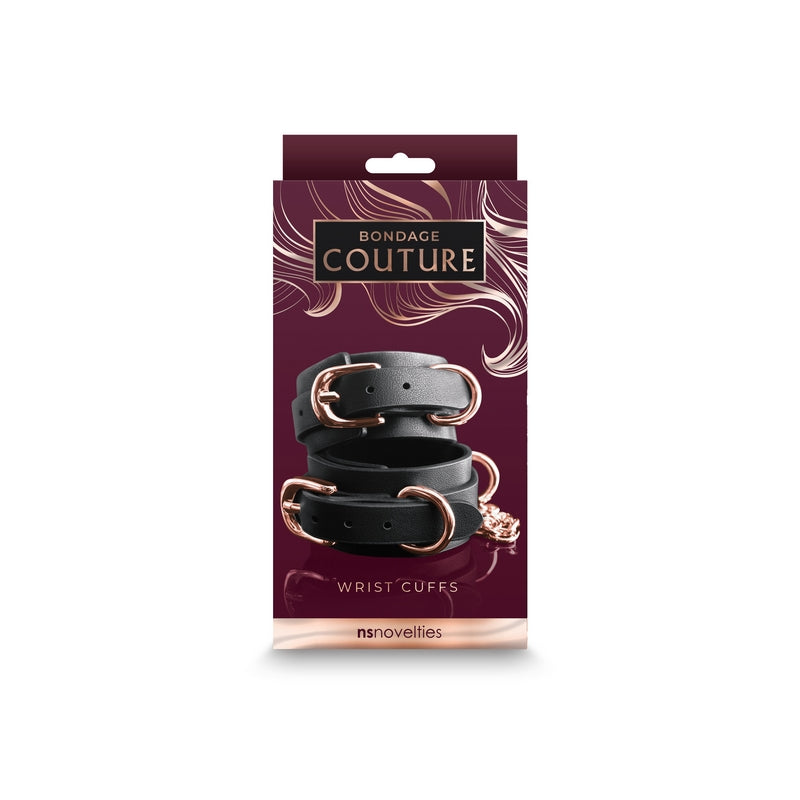 Bondage Couture Black Wrist Cuffs