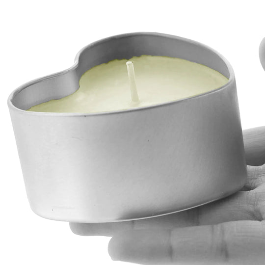 3 in 1 Hemp Seed Heart Shape Massage Candle Pillow Talk 4 oz.