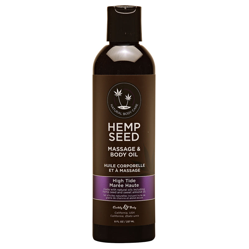 8 oz. Hemp Seed Massage Oil High Tide