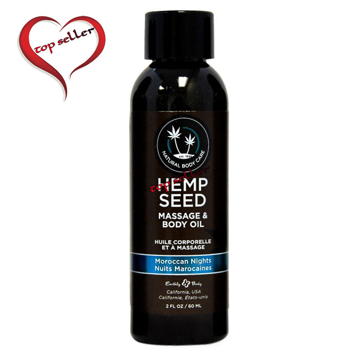 2 oz. Hemp Seed Massage & Body Oil Moroccan Nights