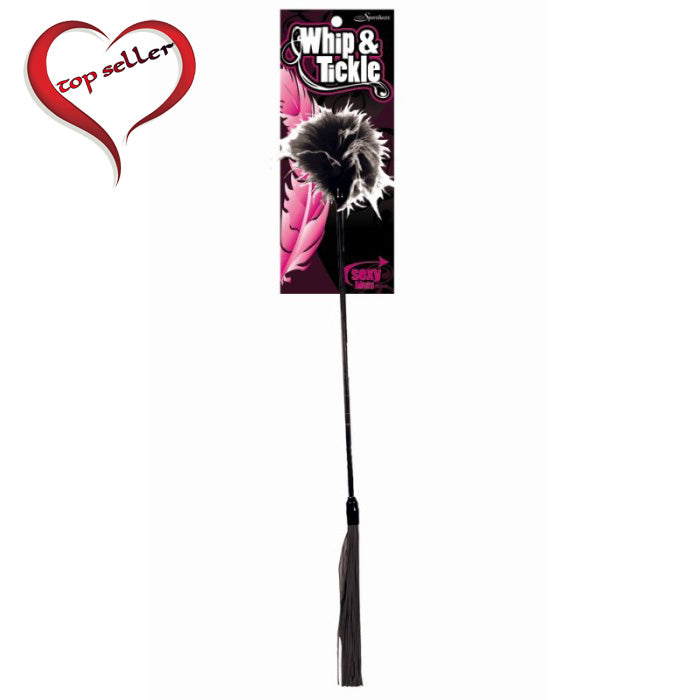 Whip & Tickler Black/White