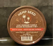 Hemp Seed 3-in-1 Massage Candle Ride My Sleigh 6oz