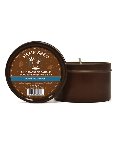 Hemp Seed 3-in-1 Massage Candle Down The Chimney 6oz