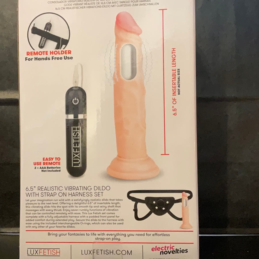 Lux Fetish 6.5 Realistic Vibrating Dildo