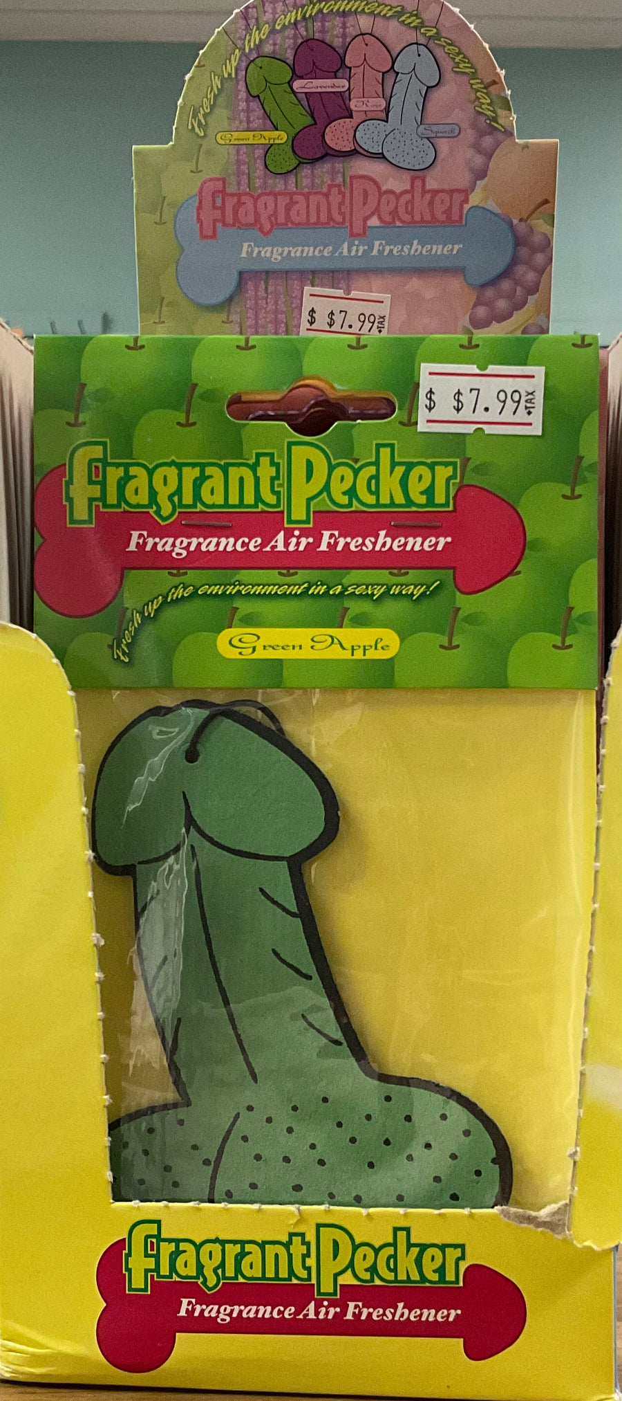 Fragrant Air Freshener Pecker Green Apple