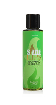 4.2fl Sizzle Lips Carmel Apple Warming Massage Gel