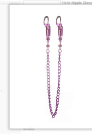 Helix Nipple Clamps Purple