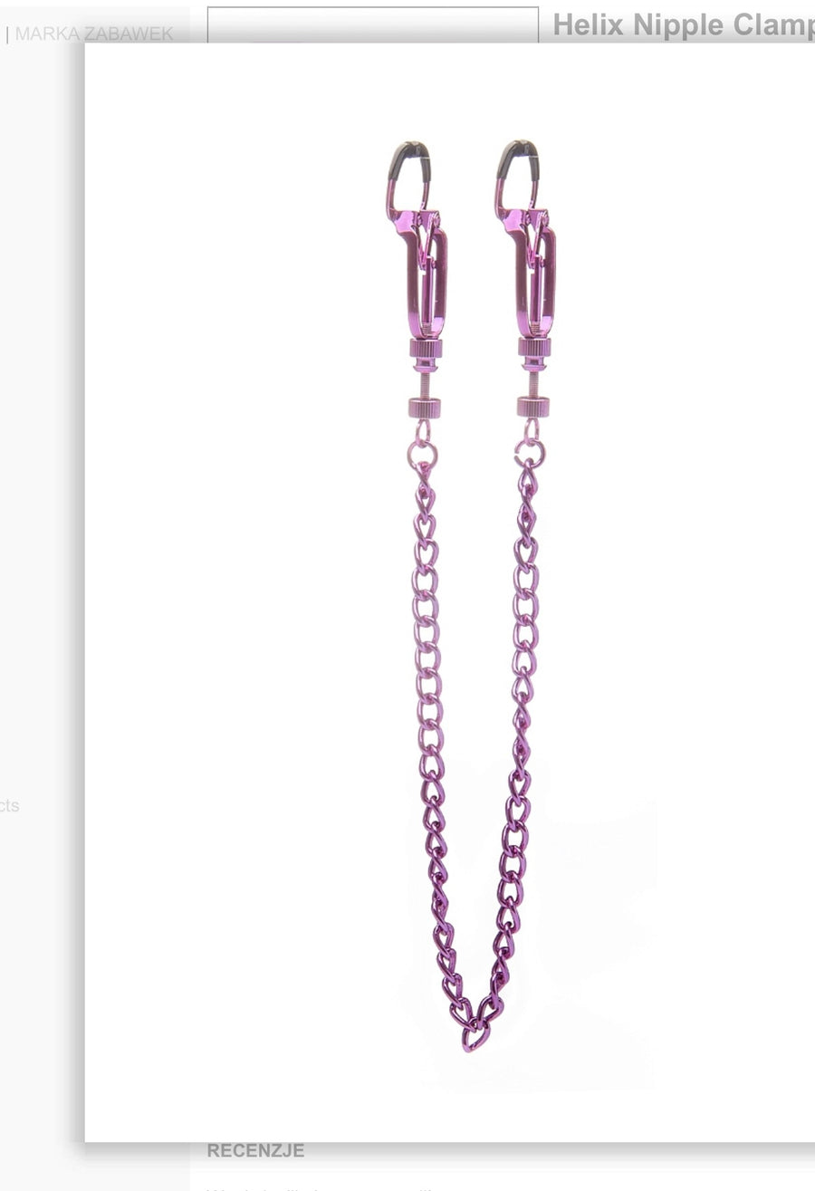 Helix Nipple Clamps Purple