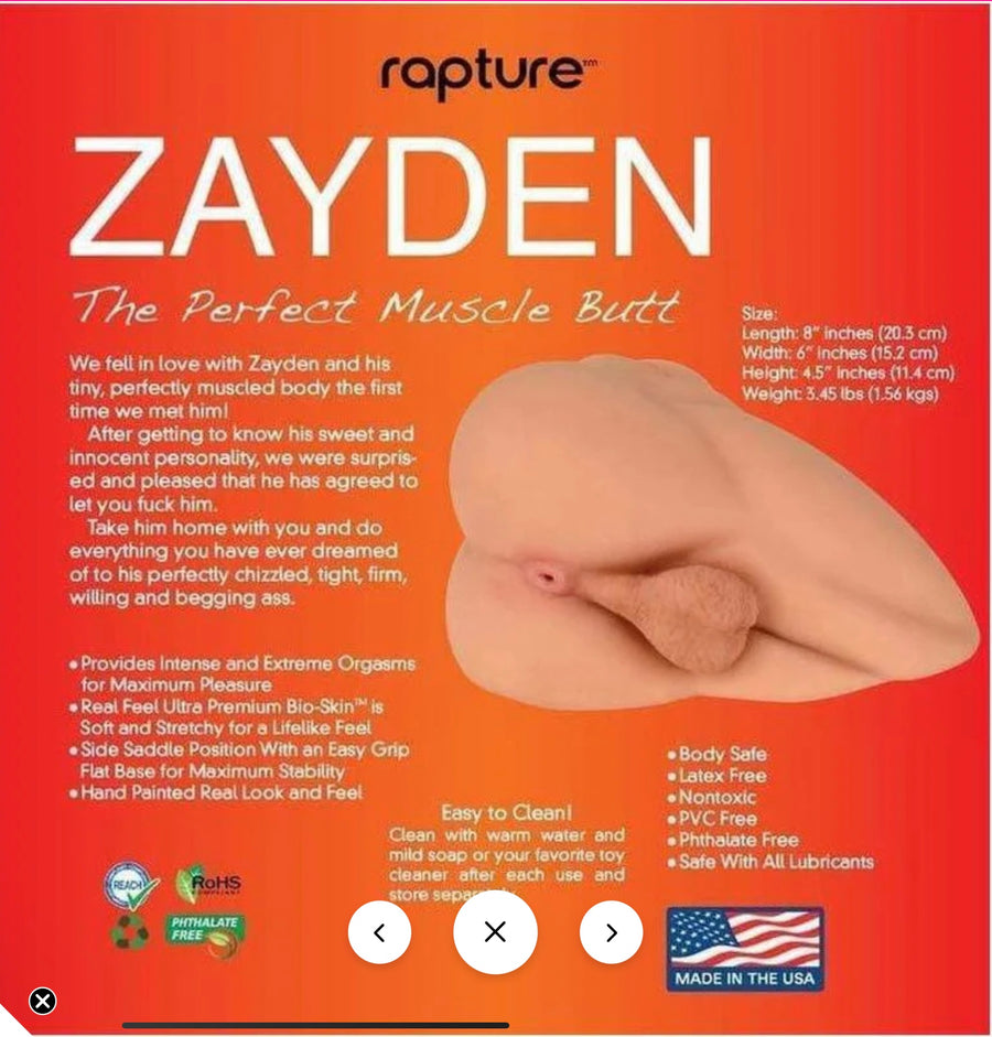 Zayden saddle position ReelFeel Stroker