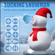 Silicone Snowman Sucking Vibrator