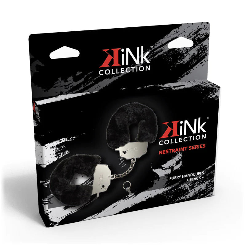 Kink Furry Handcuffs Black