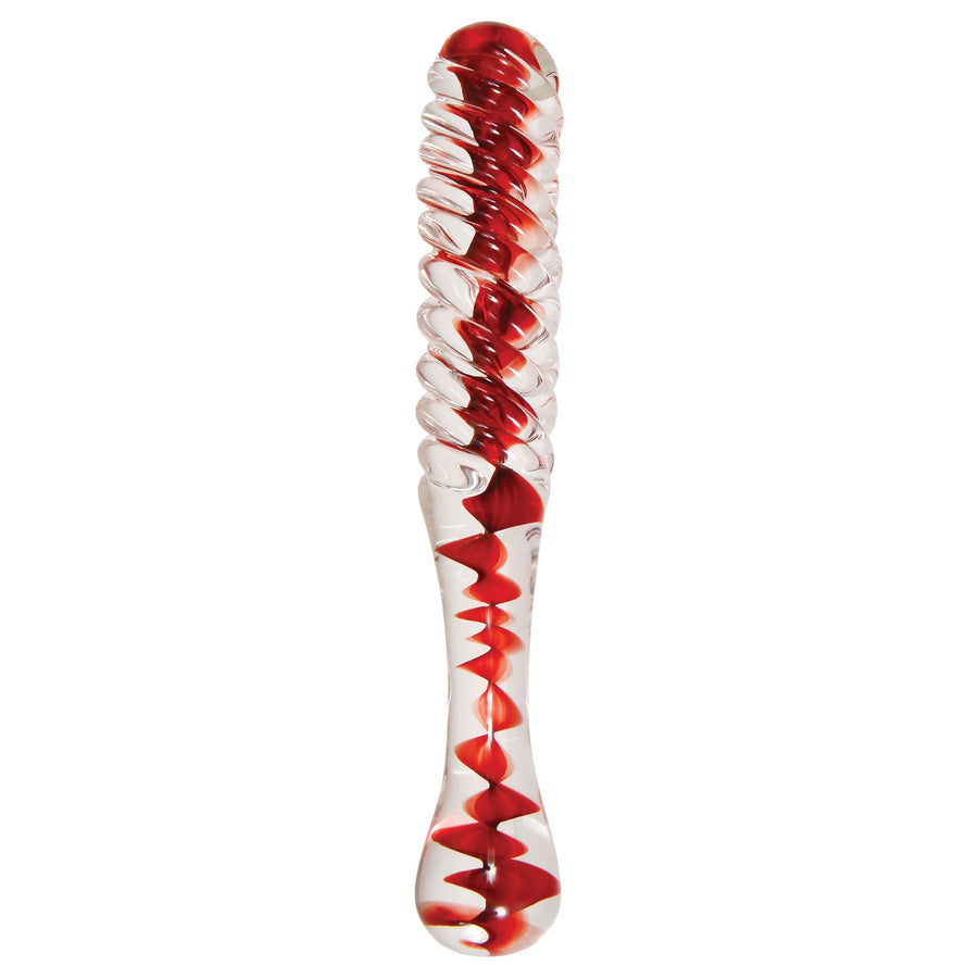 Eve’s Sweetheart Swirl Glass Dildo