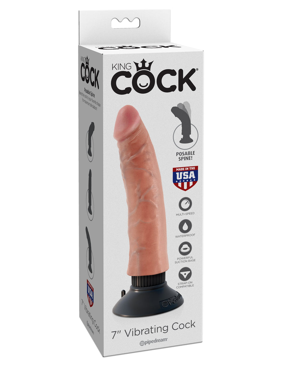 King Cock Vibrating Cock 7”