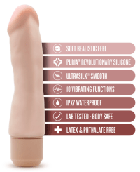 Dr. Skin Dr Steve Vibrating Dildo 7”