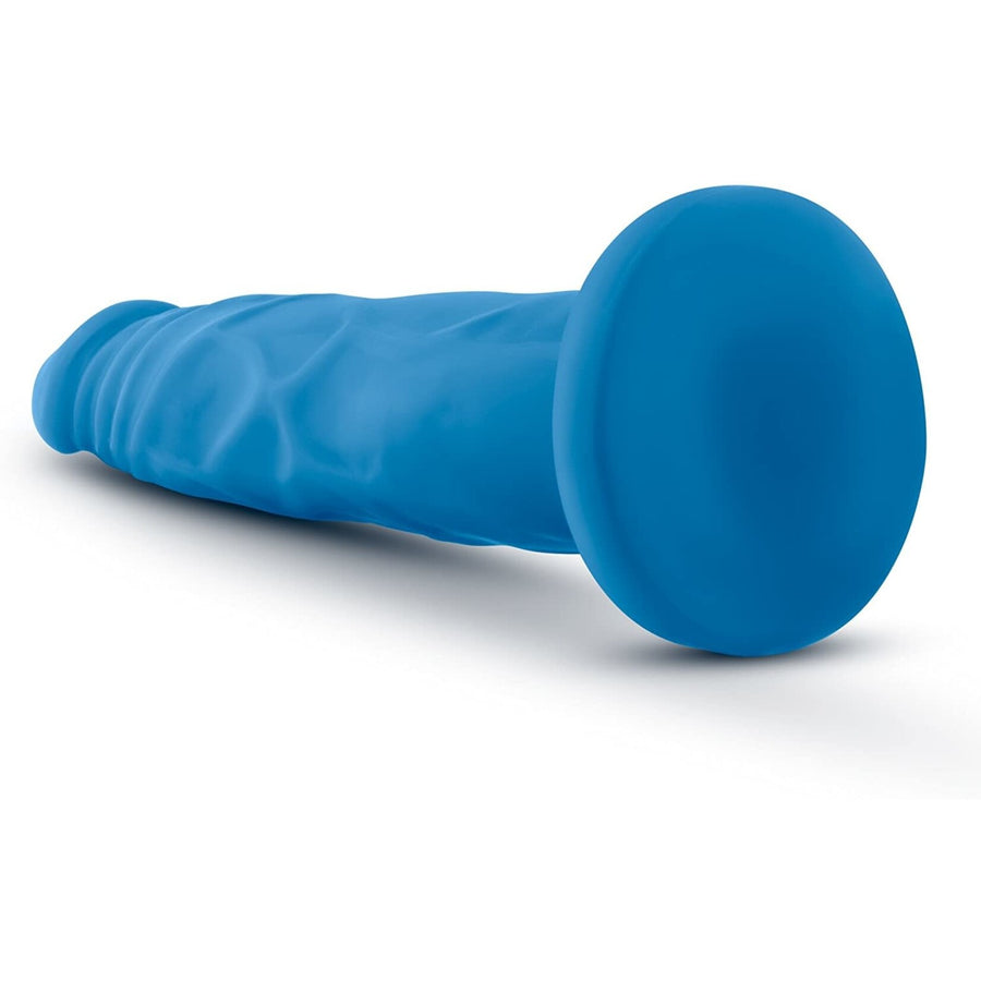 Blush Neo Dual Density Neon Blue Dildo 7.5”