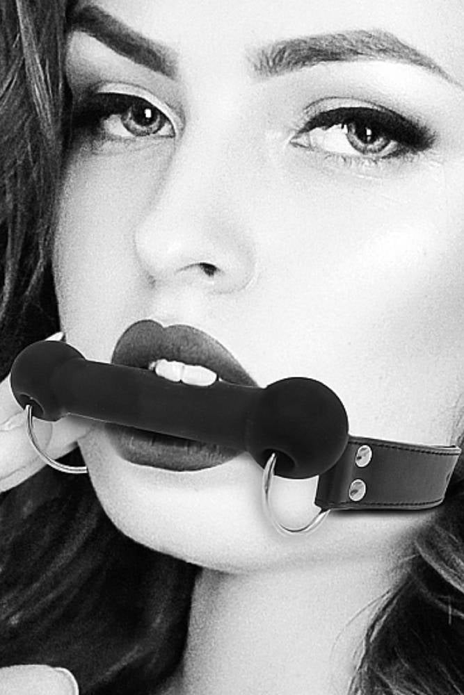 Ouch Black & White Silicone Bit Gag