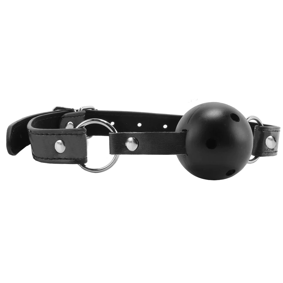 Ouch Breathable Ball Gag With Bonded Leather Strap