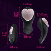 Blush Temptasia Heartbeat Panty Vibe with remote