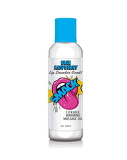 Smack Lickable Warming Massage Oil 2 oz Blue Rasberry