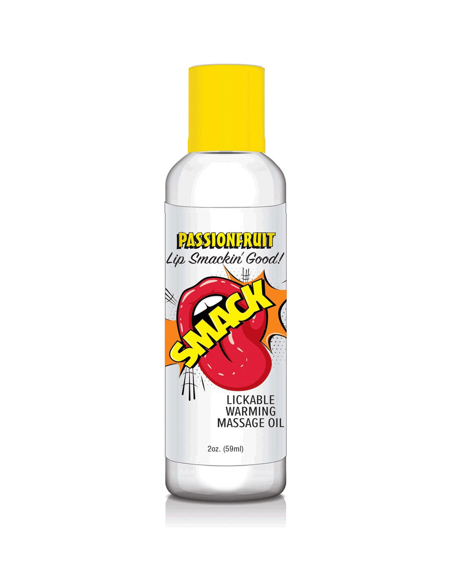 Smack Lickable Warming Massage Oil 2oz Passion Fruit